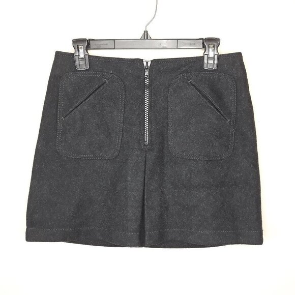 Gap Virgin Wool Blend Mini Skirt 4 Dark Academia Preppy Old Money Y2K - Picture 1 of 8
